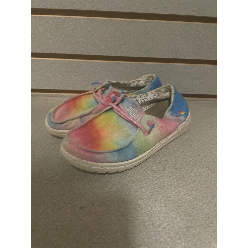 Hey Dude Wendy Youth Dreamer Magic Tie Dye Slip On Shoes Kids Size 2 40102-9CR